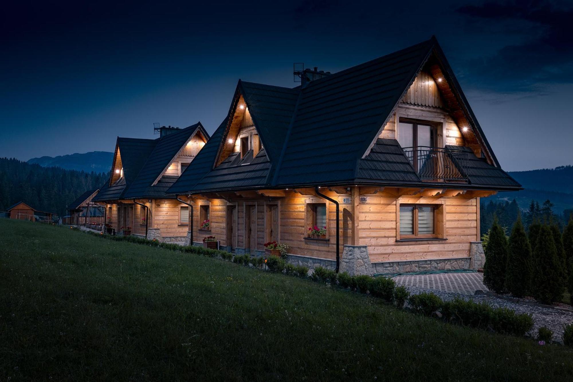 Witowianskie Domki Z Kominkiem, Jacuzzi I Sauna Dzianisz Bagian luar foto