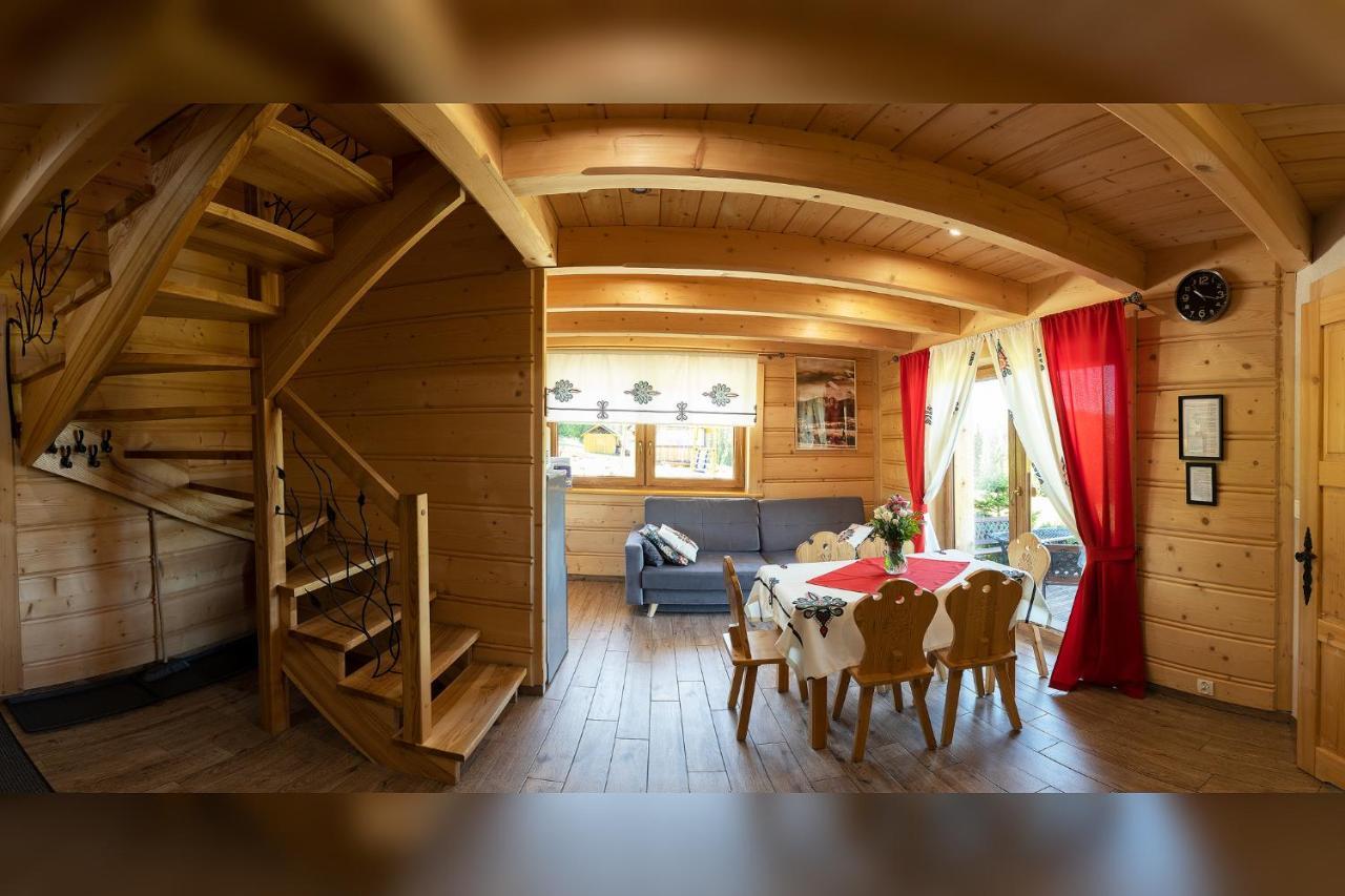 Witowianskie Domki Z Kominkiem, Jacuzzi I Sauna Dzianisz Bagian luar foto