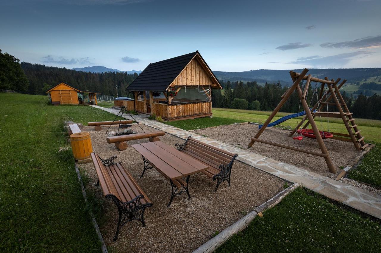 Witowianskie Domki Z Kominkiem, Jacuzzi I Sauna Dzianisz Bagian luar foto