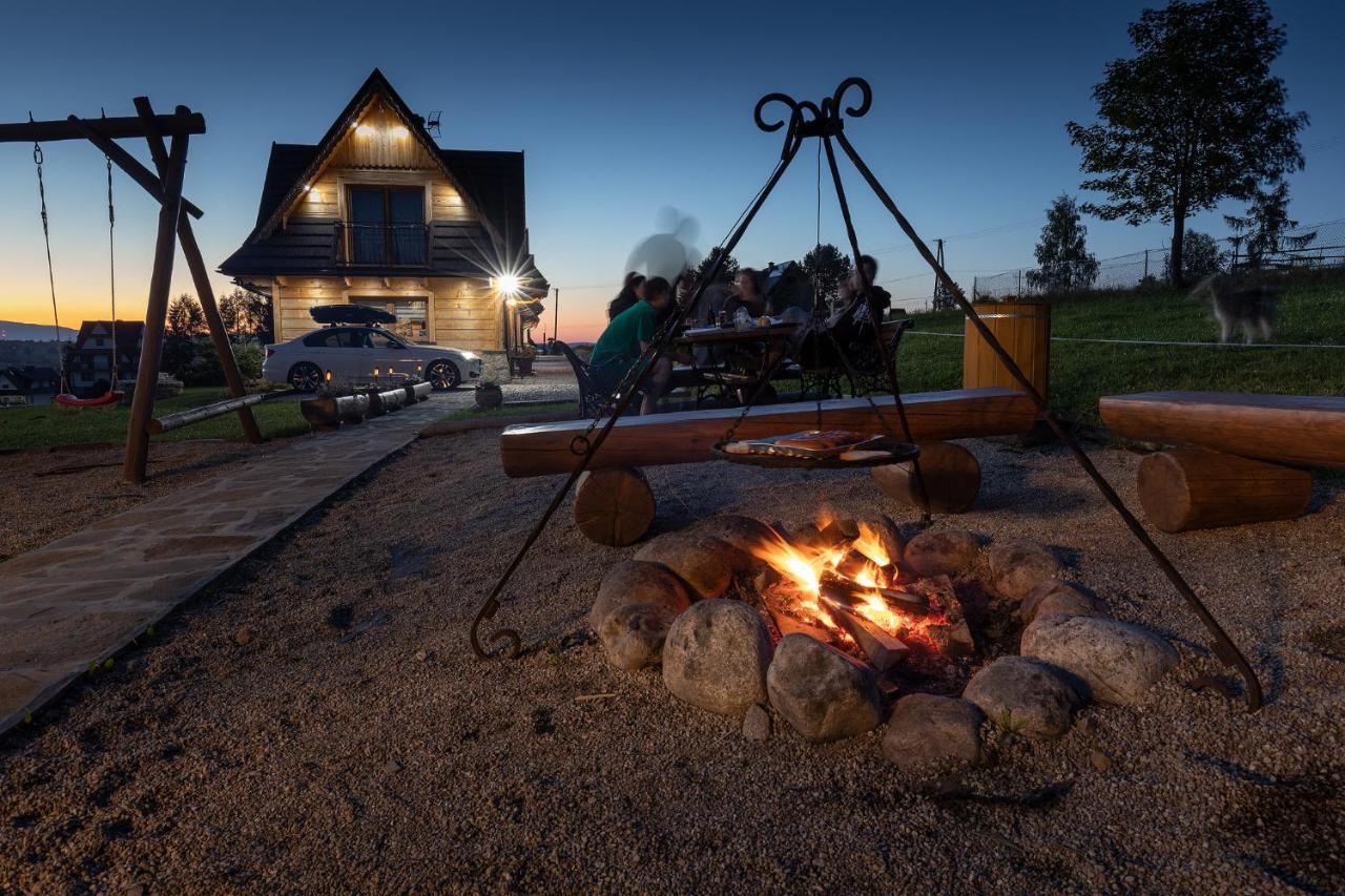 Witowianskie Domki Z Kominkiem, Jacuzzi I Sauna Dzianisz Bagian luar foto
