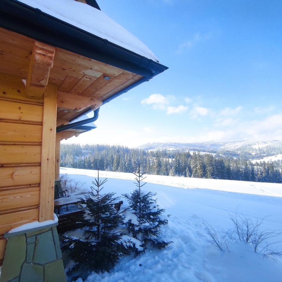 Witowianskie Domki Z Kominkiem, Jacuzzi I Sauna Dzianisz Bagian luar foto