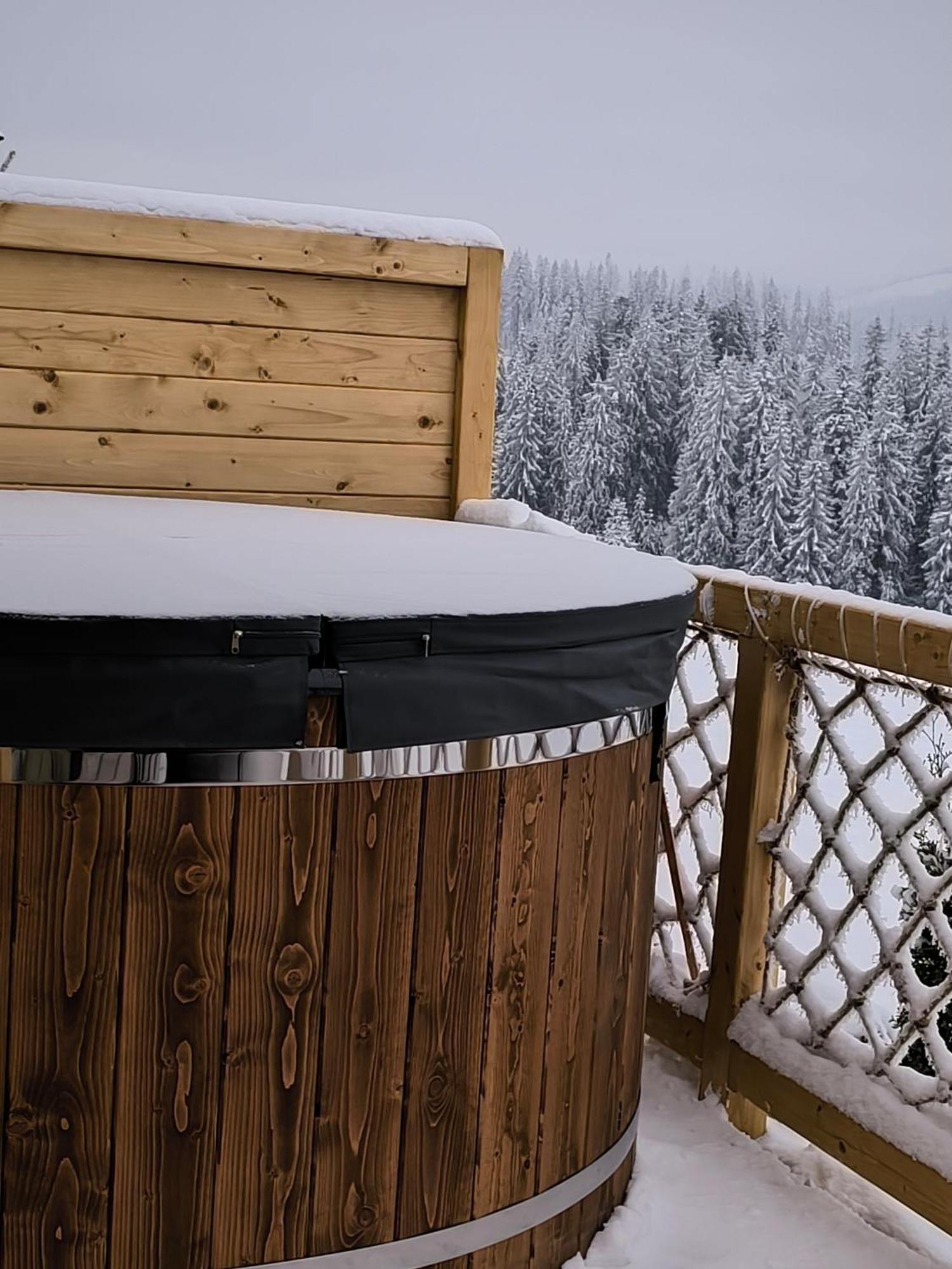 Witowianskie Domki Z Kominkiem, Jacuzzi I Sauna Dzianisz Bagian luar foto