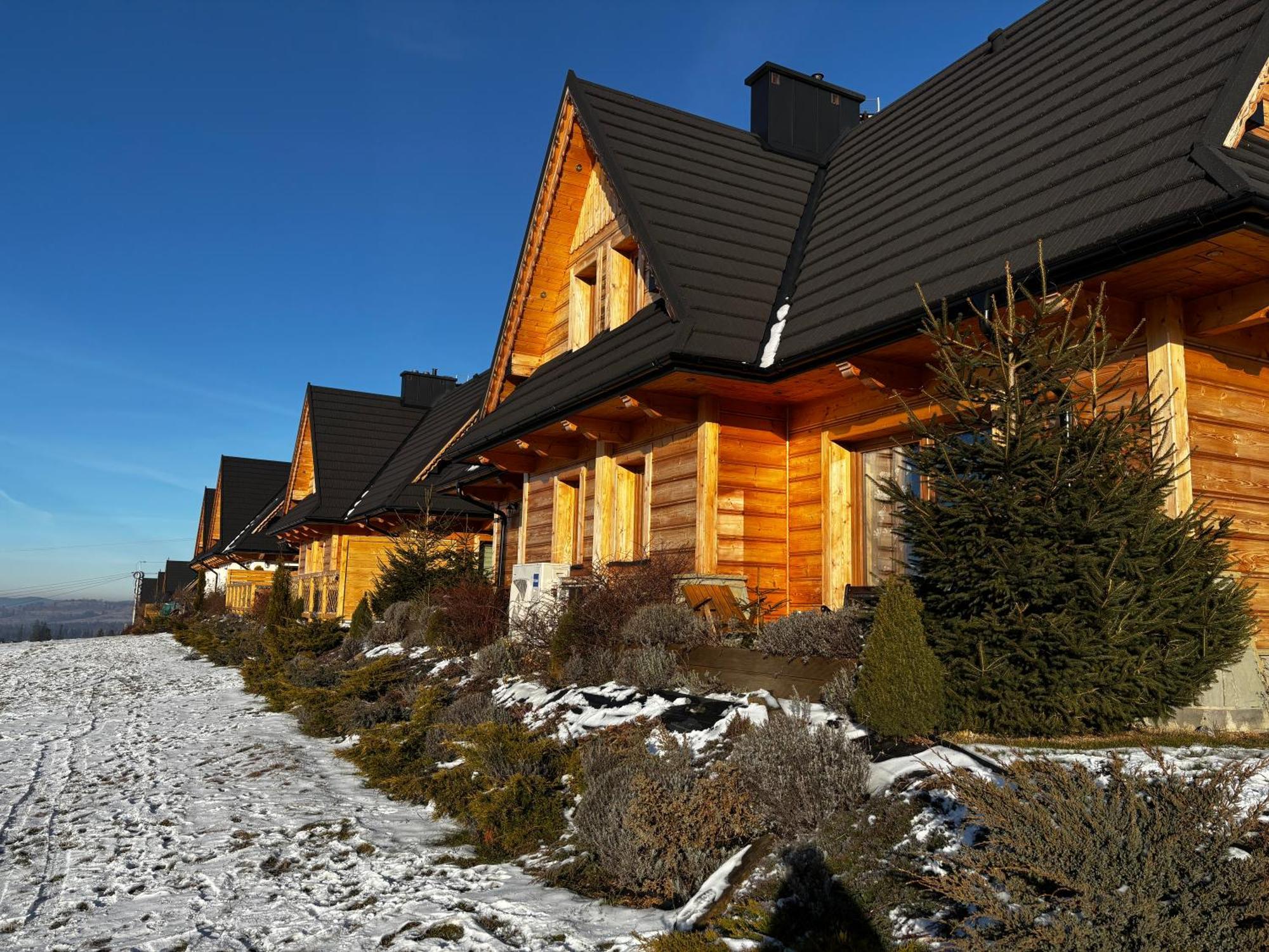 Witowianskie Domki Z Kominkiem, Jacuzzi I Sauna Dzianisz Bagian luar foto