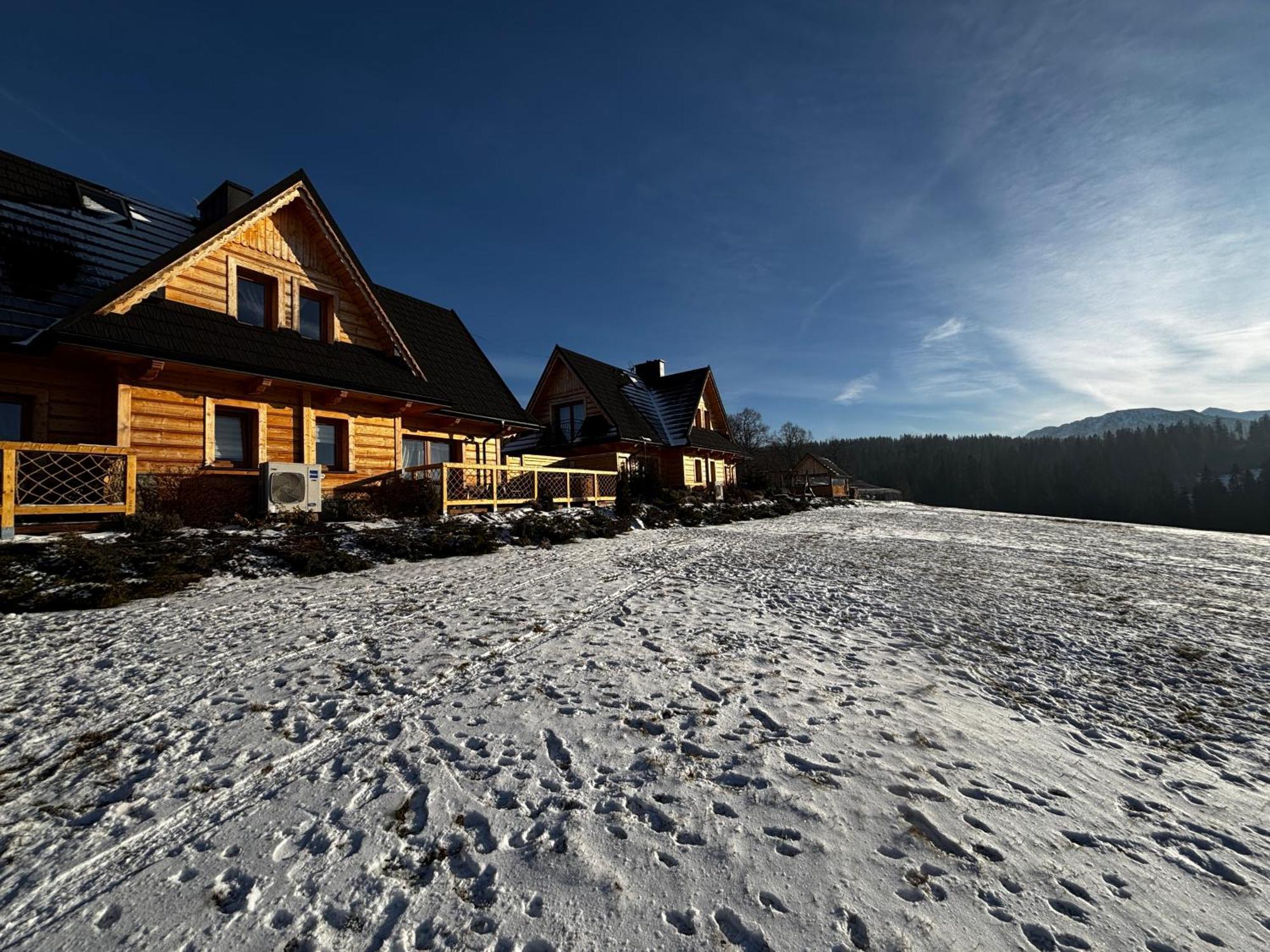 Witowianskie Domki Z Kominkiem, Jacuzzi I Sauna Dzianisz Bagian luar foto