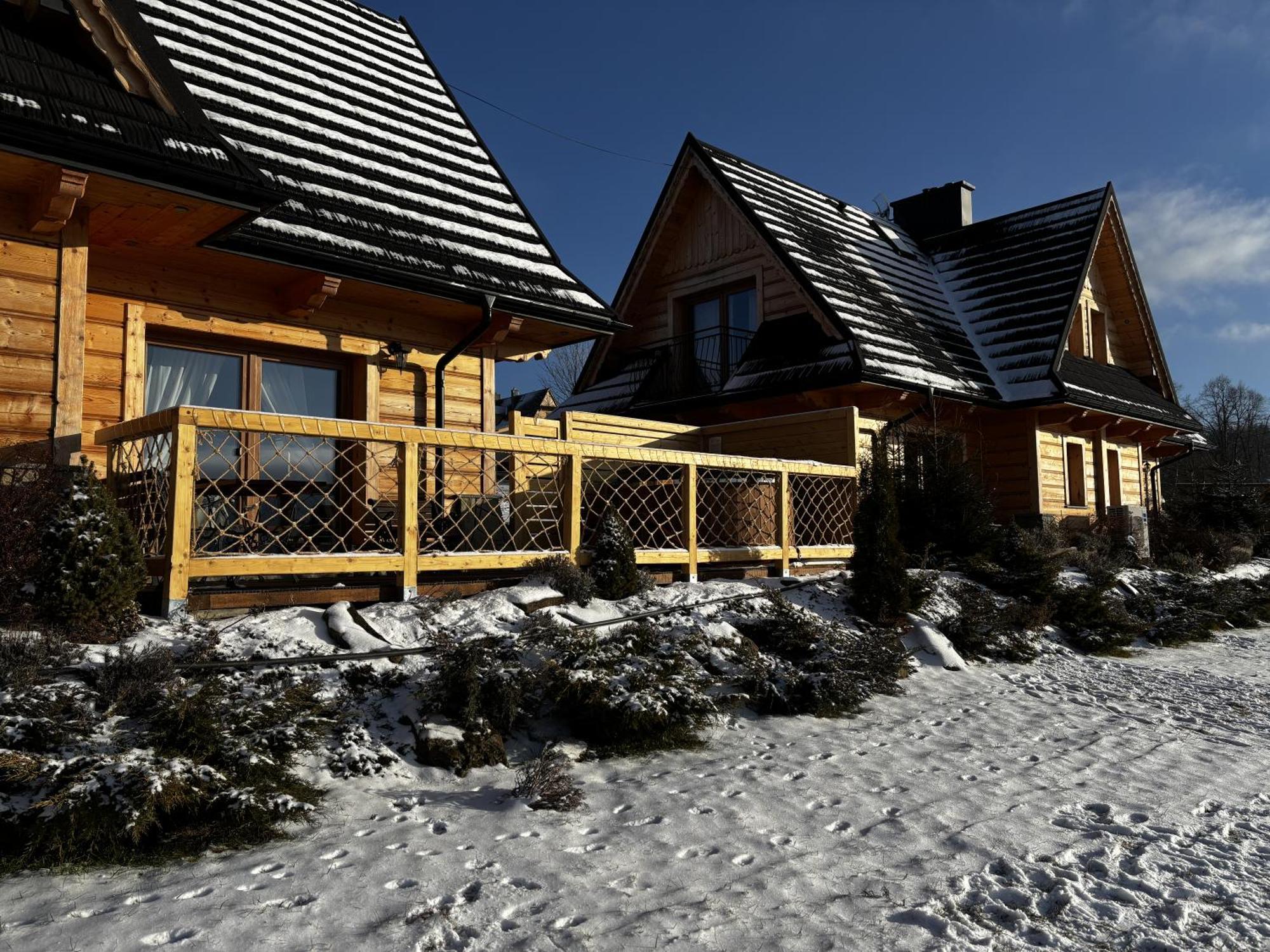 Witowianskie Domki Z Kominkiem, Jacuzzi I Sauna Dzianisz Bagian luar foto