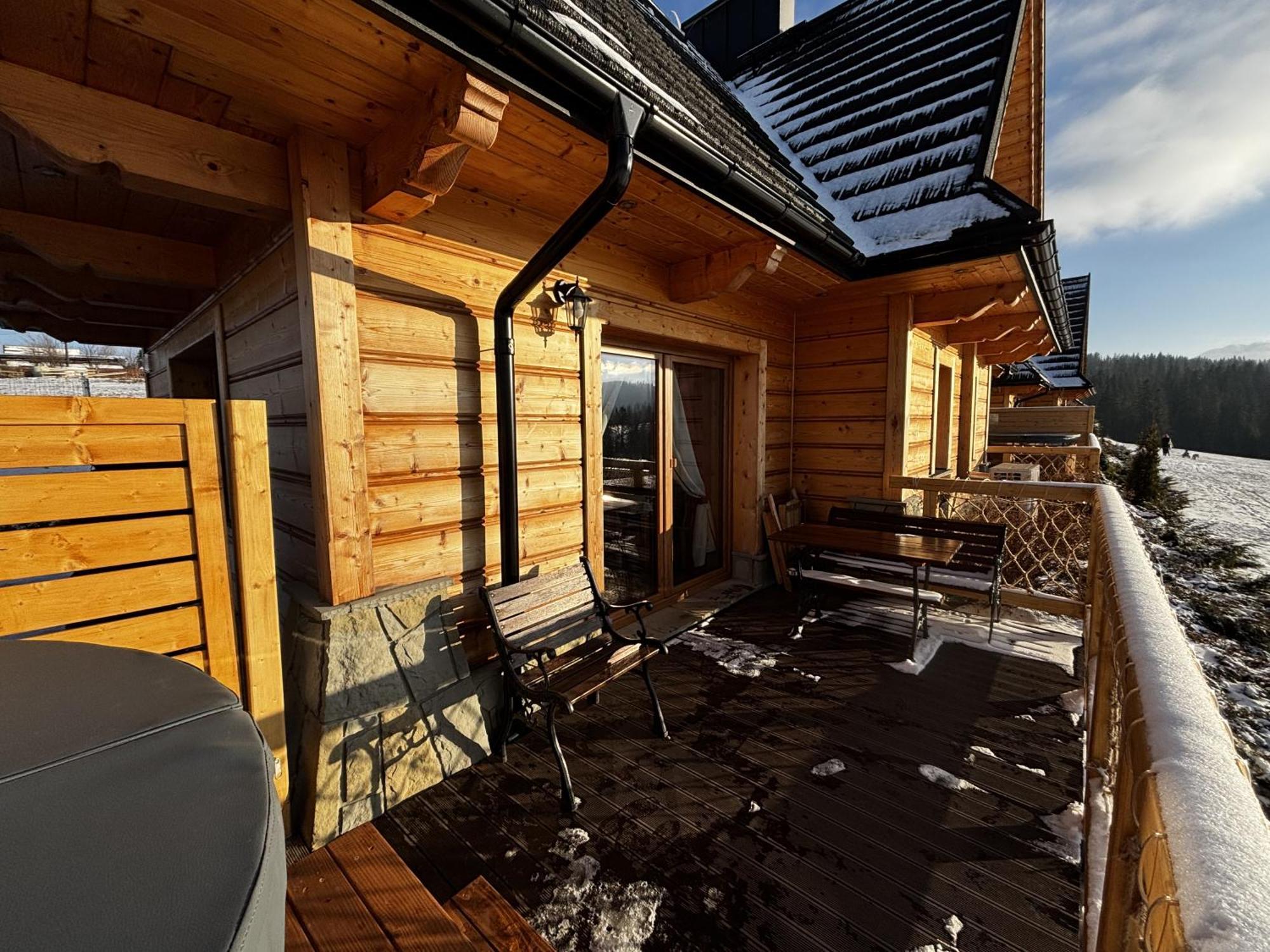 Witowianskie Domki Z Kominkiem, Jacuzzi I Sauna Dzianisz Bagian luar foto